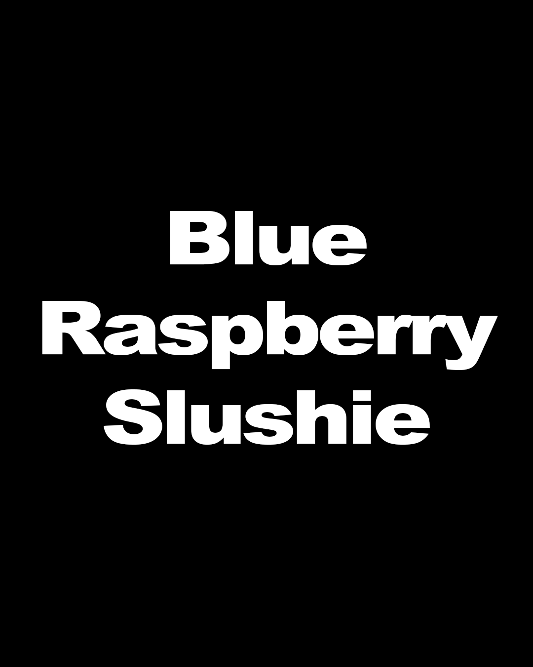 Blue Raspberry Slushie